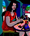 "Cafe Woman" 1998 - Radiative Primarism
